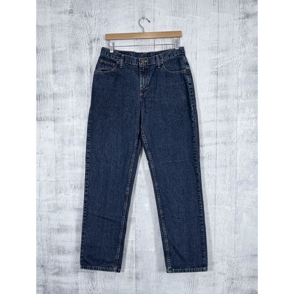Wrangler Blues Relaxed Fit Denim Blue Jeans Straight Leg Womens Sz 10 Fit 32x33